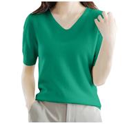 Pull Femme Laine, Pullover Femme à Manches Trois-Quarts Et Col en V Haut Tricoté Confortable Et Ample pour Une DéContractéE Et ÉLéGante