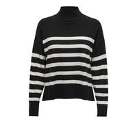 ONLY Pull-over 'ONLBari' noir / blanc naturel, Taille S