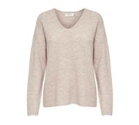 Pull femme - Only - Camilla - Col V - Manches longues - Extensible - Pumice stone L