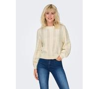Pull femme ONLY col rond en tricot manches longues coupe régulière tendance Haut