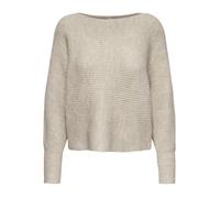Pull femme - Only - Daniella - Ecru - Col arrondi - Coupe ample - Longueur 55 cm M