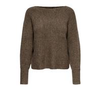 Pull femme - Only - Daniella - Marron - Col arrondi - Coupe ample M