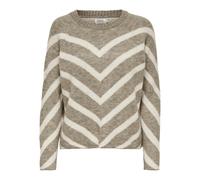 Only Pull-over ONLEliza gris/blanc Taille XL