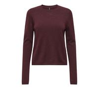 Only Pull femme ONLLoyal – col rond, manches longues – Rouge, taille S