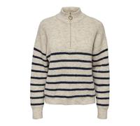 ONLY Pull-over 'ONLTokyo' bleu marine / greige, Taille L