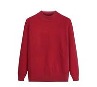 Pull Femme,Pulls Tricotés Côtelés pour Personnes Âgées Et D'Âge Moyen, Col Ras du Cou, Élégants, pour Vieilles Dames, Décontractés, Gaufrés, Doux Et Chauds, Pull Grand-Mère pour L'Automn