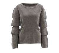 Pull Femme River Woods avec manches à volant - Gris - Laine, Nylon, Coton M