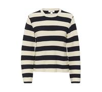 SOAKED IN LUXURY Pull-over 'Lidya' crème / bleu marine, Taille L