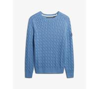 Superdry Slouchy Cable Sweater Bleu L Femme