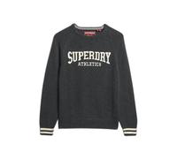 Superdry Slouchy Intarsia Graphic Sweater Noir XS Femme
