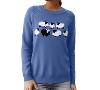 Pull Femme Swag,Pull en Fair Isle à Manches Longues Et Col Bateau Style RéTro LéGer pour L'Automne Et l'hiver