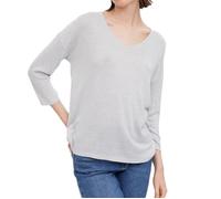 Pull Femme - Vero Moda Brianna - Col V - Gris - Coupe large XS