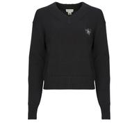 Pull femmes Calvin Klein Jeans CK EMBRO BADGE V-NECK SWEATER Noir EU S