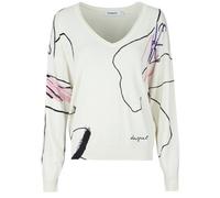 Pull femmes Desigual FEMNAIF Blanc EU M