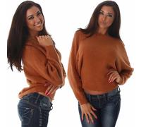 Pull Femmes Extra-Large Manches Volantées Fine Court Doux Douillet 36 38 40
