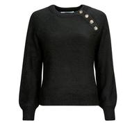 Pull femmes Only ONLEMMA LS BUTTON ONECK KNT Noir EU S