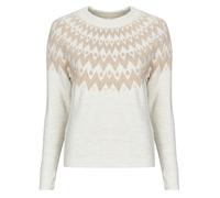 Pull femmes Only ONLFRY LS JQ GLITTER Beige EU L