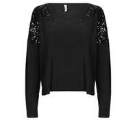 Pull femmes Only ONLSTARRY LS SEQUIN Noir EU M