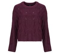 VERO MODA O-Neck Pullover Vmnewlina Pull à col Rond Ls, Vin, XL Femme