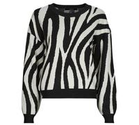 VERO MODA Pull-over 'VMSilje' crème / noir, Taille XS