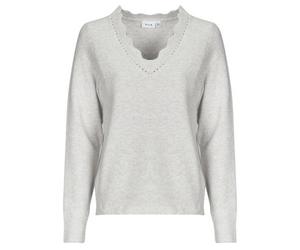 Pull femmes Vila VINIKOLINA V-NECK Beige EU L