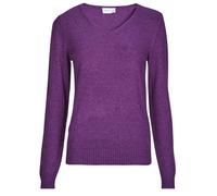 Pull femmes Vila VIRIL REV V-NECK L/S Violet EU M
