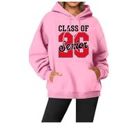 Pull femmeSweat à Capuche féminin Tendance Automne-Hiver imprimé Lettres Sportive Manches Longues Coupe Confortable et éthique Parfait pour Un Usage Quotidien (Blue, XXXL)