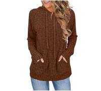 Pull femmeSweats à Capuche et Pulls féminins pour Automne et Hiver - Confortables en Polaire avec imprimé cœur pour Un décontracté et activités de Plein air (Purple, XXL)