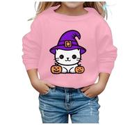 Pull Fille 10 Ans Chaud,Sweat-Shirt garçonne à col Rond et Manches Longues Motif Halloween Doux et décontracté idéal pour l’Automne et l’Hiver - catégorie Vêtement Enfant Fille (5-6 Years)