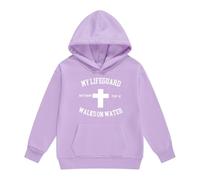 Pull Fille 14 Ans Ados A La Mode,Sweats à Capuche et Sweat-Shirts pour Filles - Version Polyvalente pour Tous Les âges Manches Longues Poche Pratique et Lettrage distinctif (Light Purple, 3-4 Years)