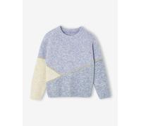 VERTBAUDET Pull Fille Colorblock Bleu 5A