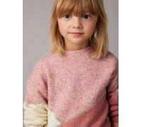 VERTBAUDET Pull Fille Colorblock Rose poudré 4A