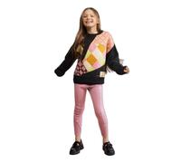 Desigual Pull-over beige / marron / vert clair / noir, Taille 134-140