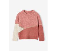Pull fille manches longues rose poudré 6A