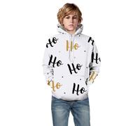 Pull Fille- Sweat De NoëL Sweat à Capuche Imprimé en 3D avec Sapin De NoëL Et PèRe NoëL Collection NoëL Et Filles. Un Haut Mignon Et Confortable. FêTes Quotidien Sorties CéLéBrations