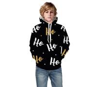 Pull Fille- Sweat De NoëL Sweat à Capuche Imprimé en 3D avec Sapin De NoëL Et PèRe NoëL Collection NoëL Et Filles. Un Haut Mignon Et Confortable. FêTes Quotidien Sorties CéLéBrations