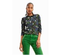 Pull fin ajusté fleurs femme Desigual XL