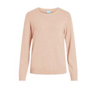VILA Femme Viril O-Neck L/S Knit Top - Noos Pull-Over, Rose Misty - Détails : Mélangé., M