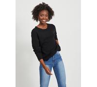 Pull fin en tricot extensible à manches longues col rond pour femme de la marque