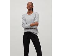 Pull fin en tricot extensible à manches longues col rond pour femme de la marque