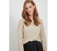 Pull fin en tricot extensible à manches longues col rond pour femme de la marque