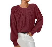 Pull Fin Femme Manche Longue Pull Tunique Hiver - Knit Sweater Chaud CôTe Col Roulé Couleur Unie DéContracté Coupe Slim Chic Et ÉLéGants Passe-Partout Doux Confortable