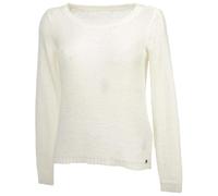 ONLY Pull en Tricot de Base pour Femmes Pull en Tricot Extensible uni Pull à Manches Longues Col Rond ONLGEENA, Couleurs:Blanc, Taille:L
