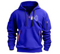 Pull Fin Homme Chaude avec Coton Sweat Shirt Manga Veste Polaire Garçon Pullover Moumoute Vetement ourré Hiver Rugby Sportswear Gilet Polaire Homme Hiver Chaud M