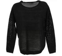 Pull en maille Col rond Manches longues noir Sofia Noir XL
