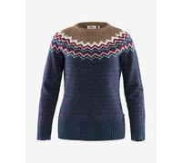 Pull Fjällräven Övik Knit manche longue bleu rouge blanc femme - M