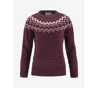Pull Fjällräven Övik Knit manche longue grenat femme - M