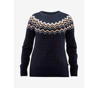 Pull Fjällräven Övik Knit manche longue noir marron blanc - L