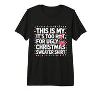 Pull Flamant Rose avec Inscription « This is My It's Too Hot for Ugly » T-Shirt Haut de Gamme