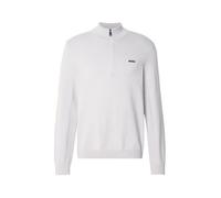 PULL GRIS CLAIR À ENCOLURE ZIPPÉE ET LOGO EN TISSU DRY-FLEX BOSS MOMENTUM-X QZ XL